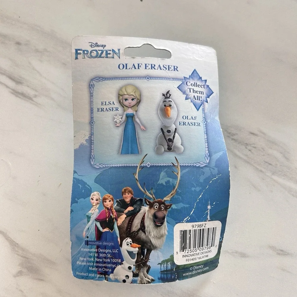 Disney Frozen Olaf Pencil Topper Eraser Puzzle 3D New‎ Older Stock UU